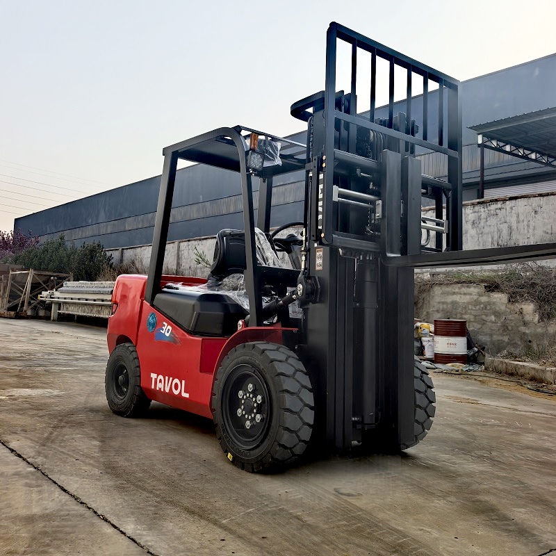 Empilhador elétrico de 3 toneladas com pneu sólido