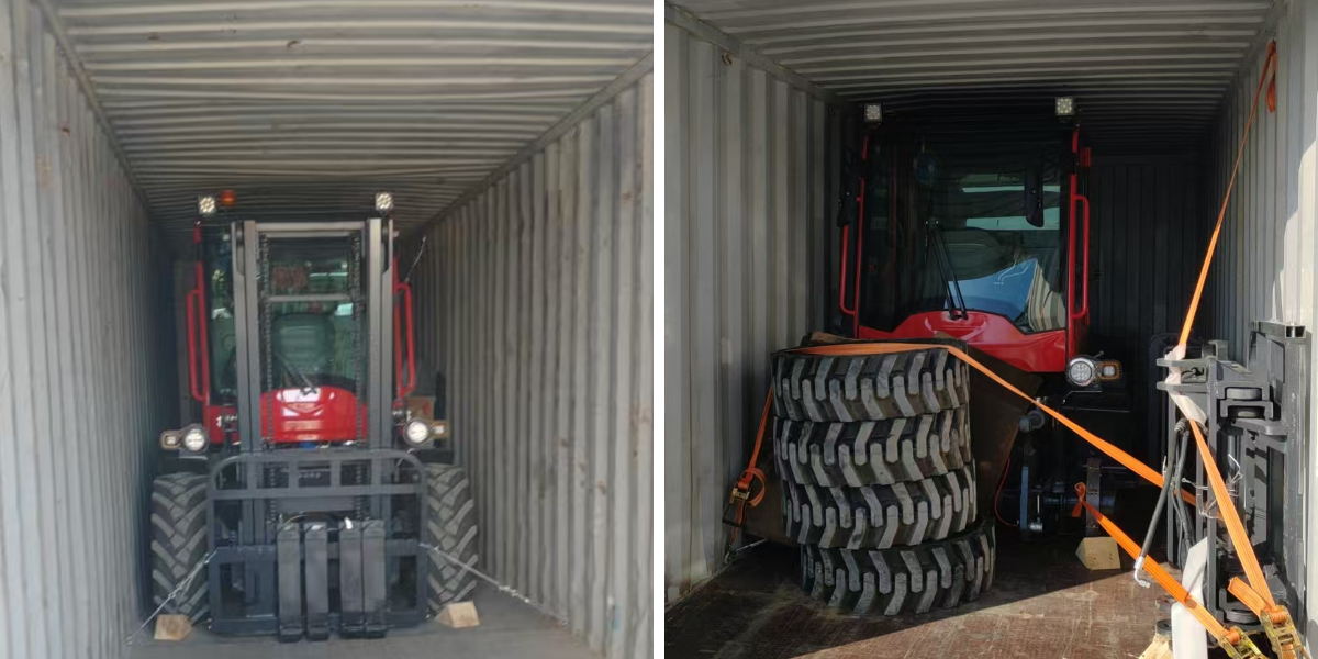 Carretilla elevadora todoterreno de 4 toneladas